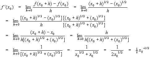 ejemplos de derivadas